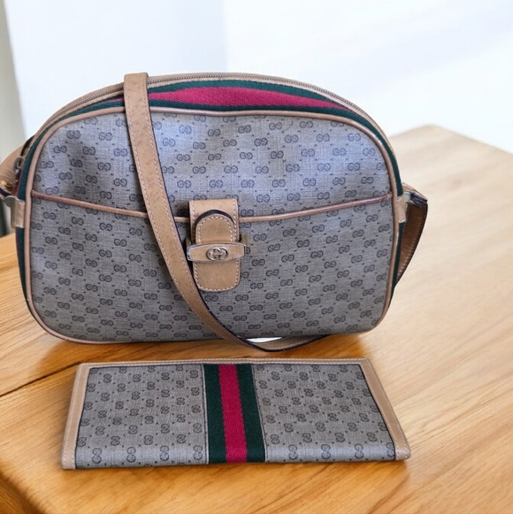 Vintage Gucci Micro GG Crossbody & Wallet Bundle - Picture 2 of 4